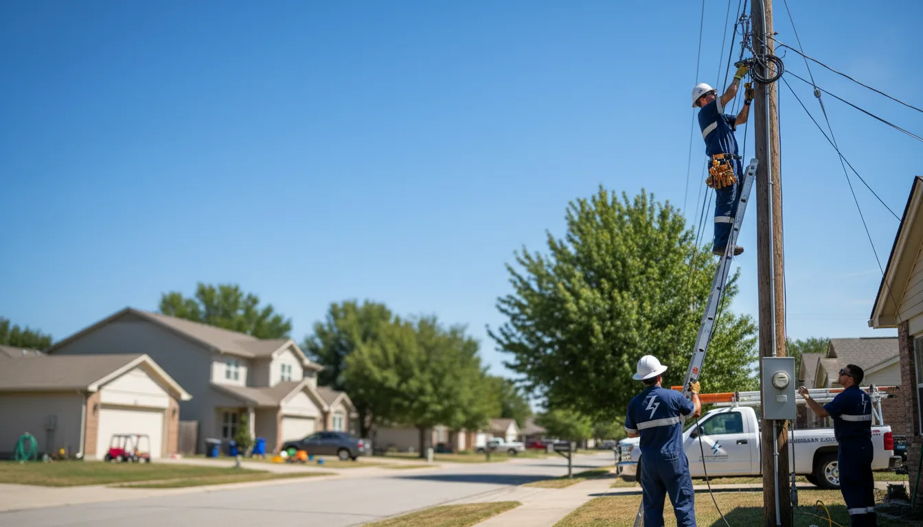 Residential electrician providing installation services in Woodford, VA
